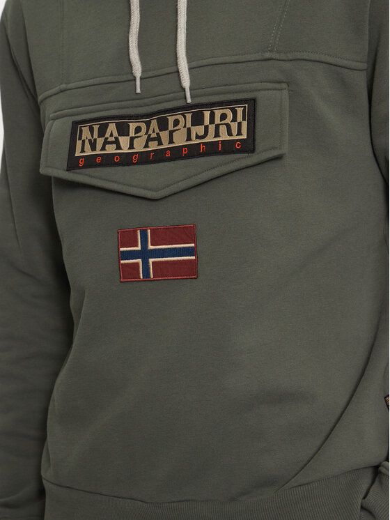 Napapijri Napapijri Суитшърт Burgee NP0A4I9B Зелен Regular Fit