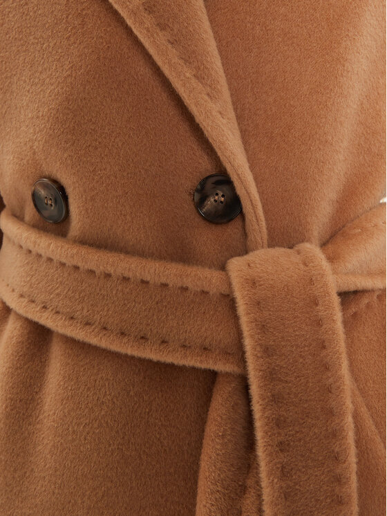 Marella Marella Volneni plašč Dede 2423016082 Rjava Regular Fit
