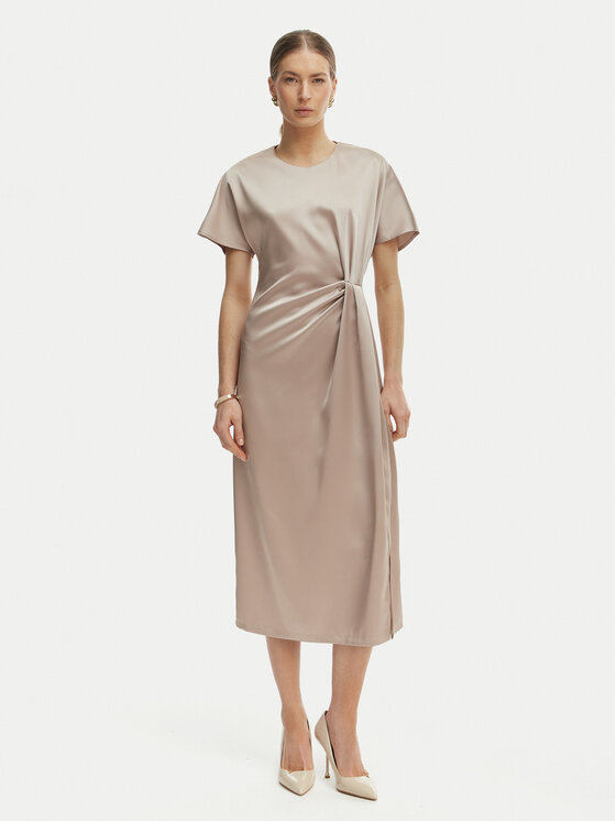 Rinascimento Rinascimento Abito da cocktail CFC0127457003 Beige Regular Fit