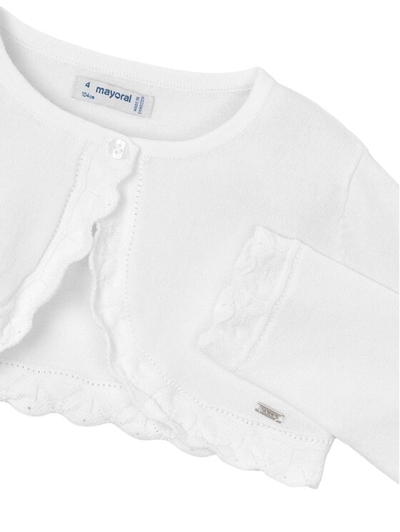 Mayoral Mayoral Bolero jaciņa 320 Balts Regular Fit
