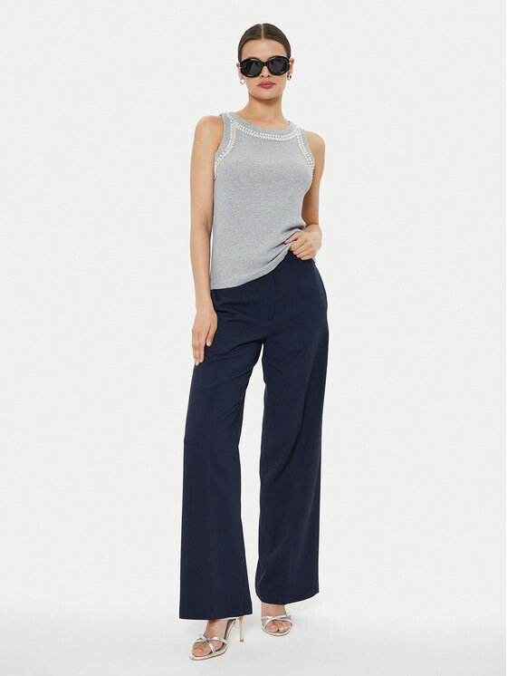 ViCOLO ViCOLO Marškinėliai RB0606 Pilka Slim Fit