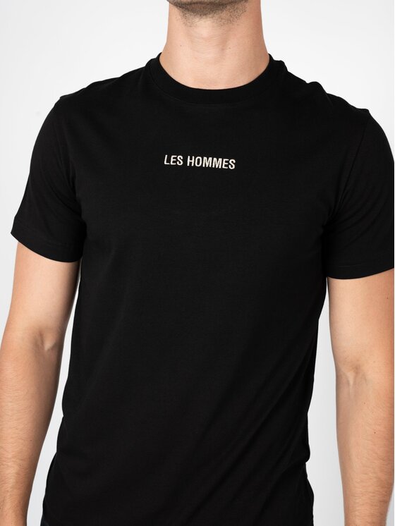 Les Hommes Les Hommes T-Shirt LBT1031700E Μαύρο Regular Fit