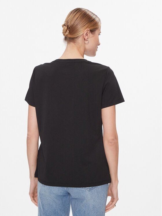 DKNY DKNY Majica P3JHXDNA Črna Regular Fit