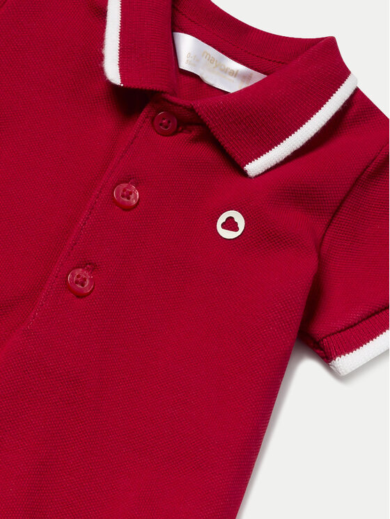 Mayoral Mayoral Polo 00190 Bordowy Regular Fit