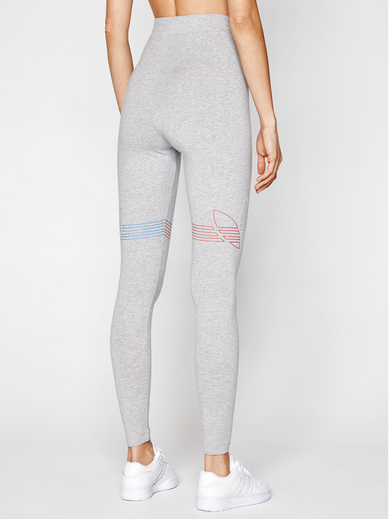 adidas Leggings adicolor Tricolor GN2958 Grau Tight Fit Modivo