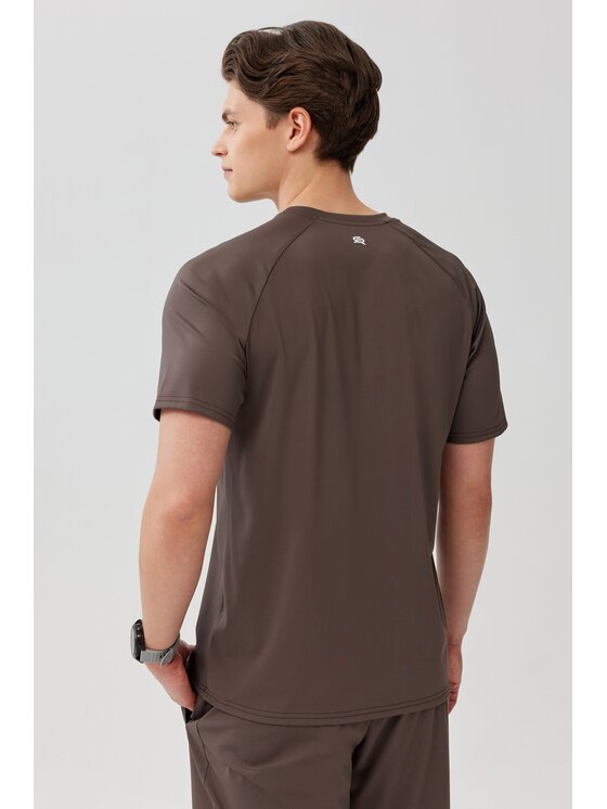 ROUGH RADICAL ROUGH RADICAL Koszulka techniczna PROOF TEE Brązowy Reglan Fit