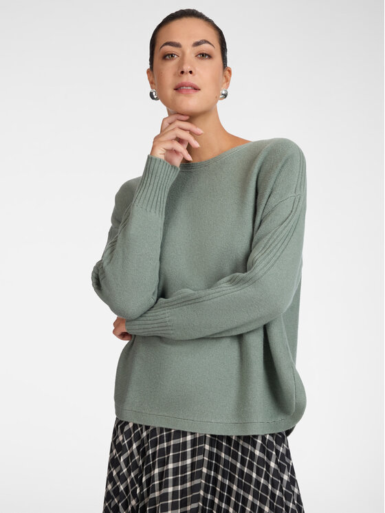 Elena Mirò Elena Mirò Maglione M014Z000774N0A5 Verde chiaro Regular Fit