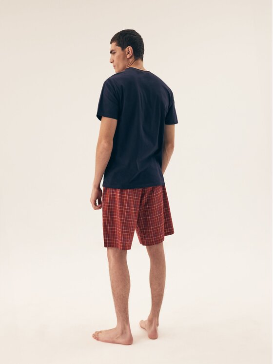 Henderson Henderson Pyžamo 42622 Tmavomodrá Regular Fit