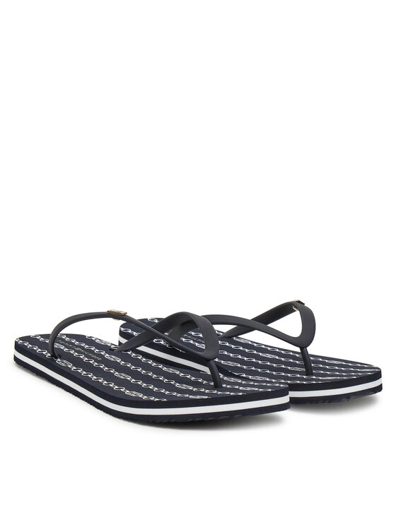 Tommy Hilfiger Tommy Hilfiger Čības uz pirksta FW0FW08518 Tumši zils