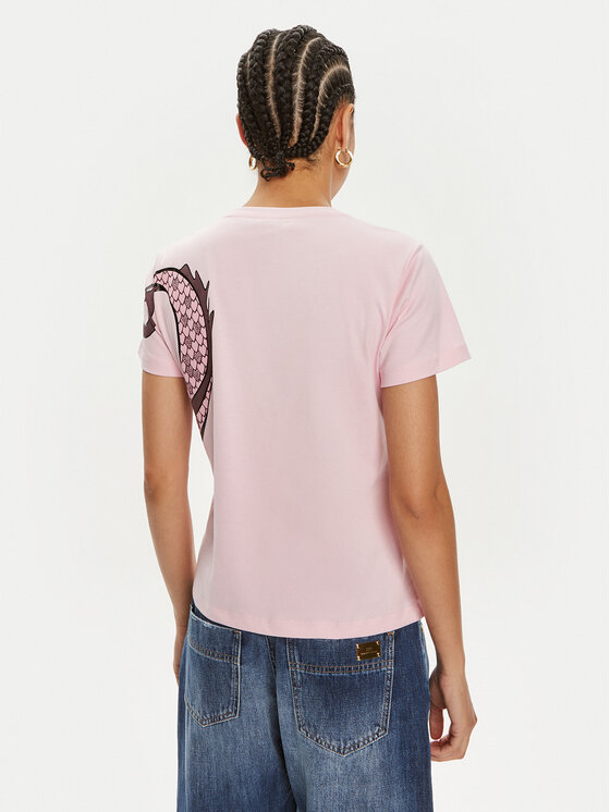 PINKO Pinko T-shirt Quentin 100535 A1QT Ružičasta Regular Fit
