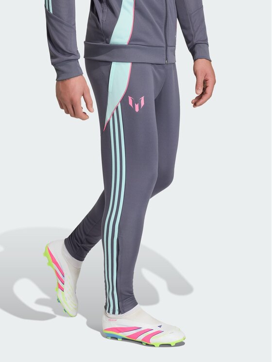 adidas adidas Spodnie dresowe Messi Szary Regular Fit