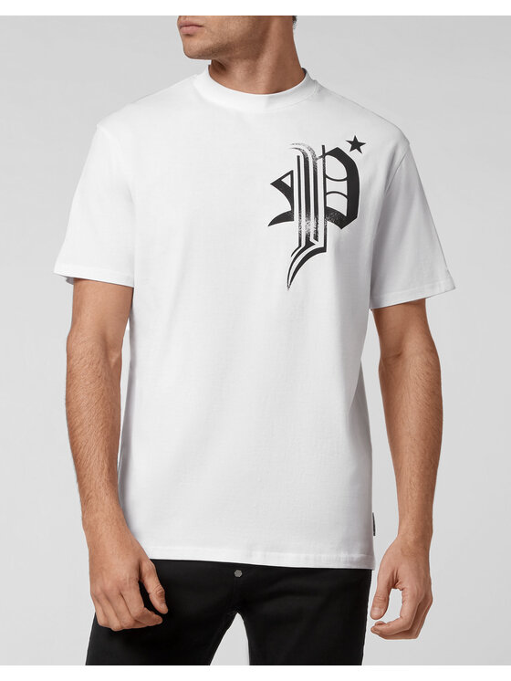 PHILIPP PLEIN PHILIPP PLEIN T-Shirt 247 Bílá Regular Fit