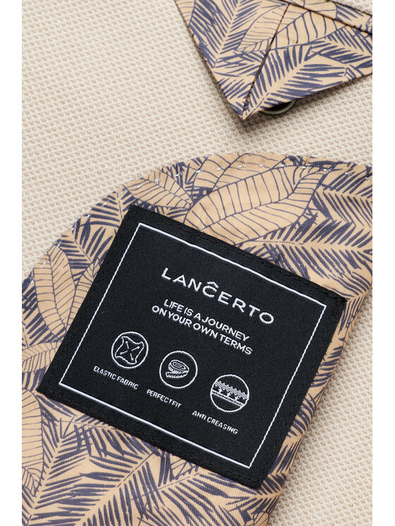 Lancerto Lancerto Marynarka Malcesine MA131126000009 Beżowy Regular Fit