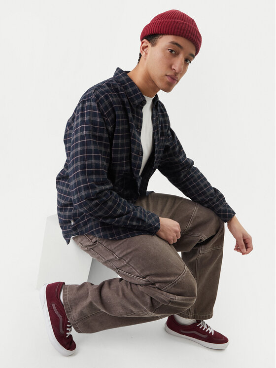 Element Element Bavlnené nohavice Big Carpenter Canvas ELYNP00201 Hnedá Relaxed Fit