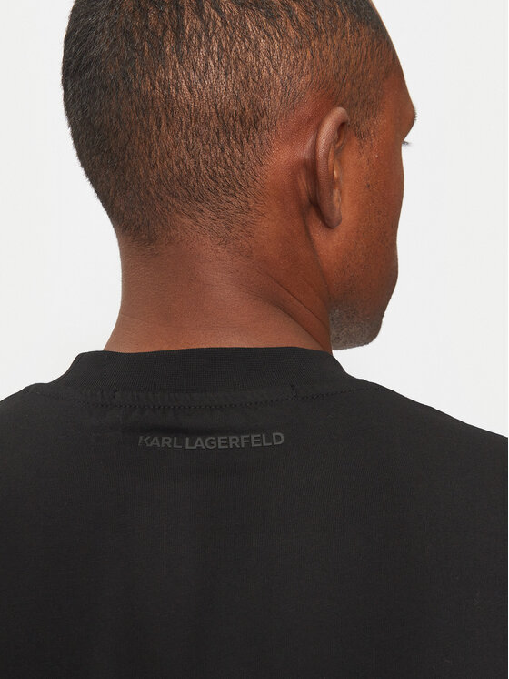 KARL LAGERFELD KARL LAGERFELD T-krekls 755034 544225 Melns Regular Fit