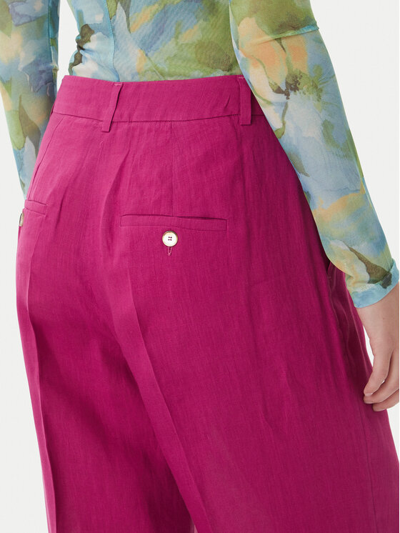 Marella Marella Auduma bikses Solista 2613131114 Rozā Relaxed Fit