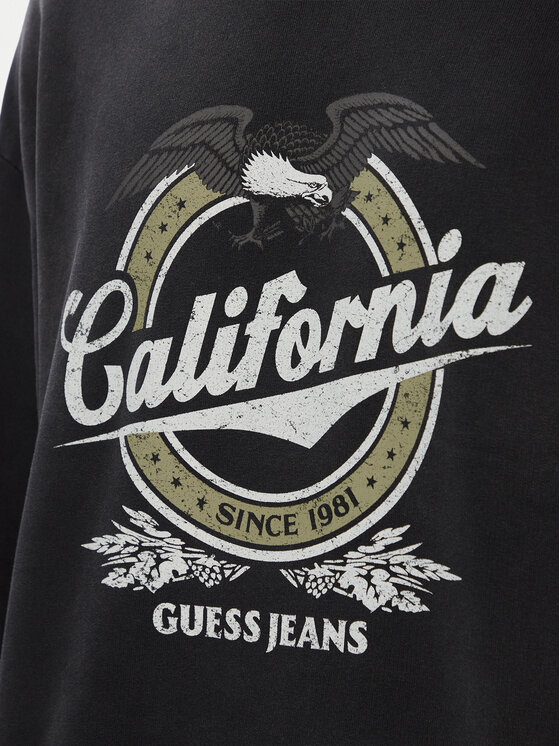 Guess Jeans Guess Jeans Mikina M6YQ06 K3992 Černá Oversize