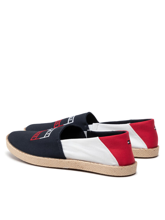 Tommy Hilfiger Tommy Hilfiger Espadrile Color Block Espadrille FM0FM04057 Tamnoplava