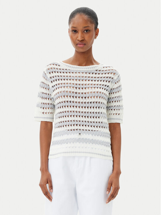 Artigli Artigli Pulover ACMA001895 260 Alb Regular Fit
