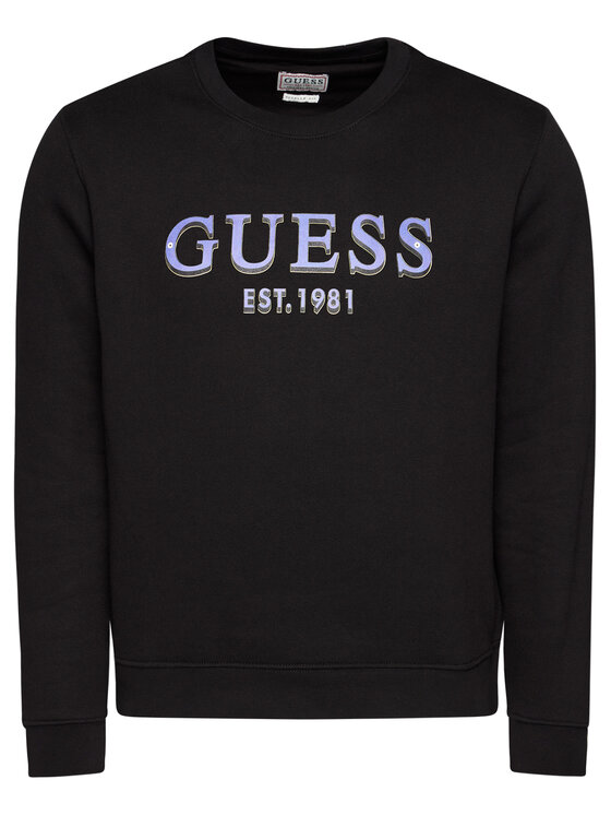 Guess Guess Bluza Allen M0BQ76 K9V31 Czarny Regular Fit