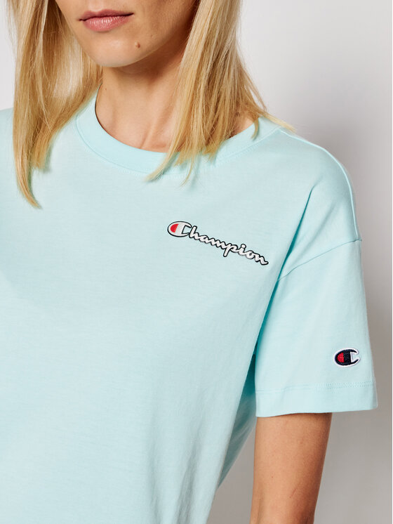 T-shirt Small Vintage Script Logo 113090 Blu