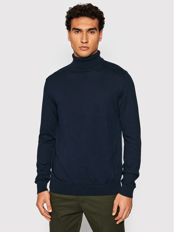 Selected Homme Selected Homme Dolčevita Berg 16074684 Tamnoplava Regular Fit