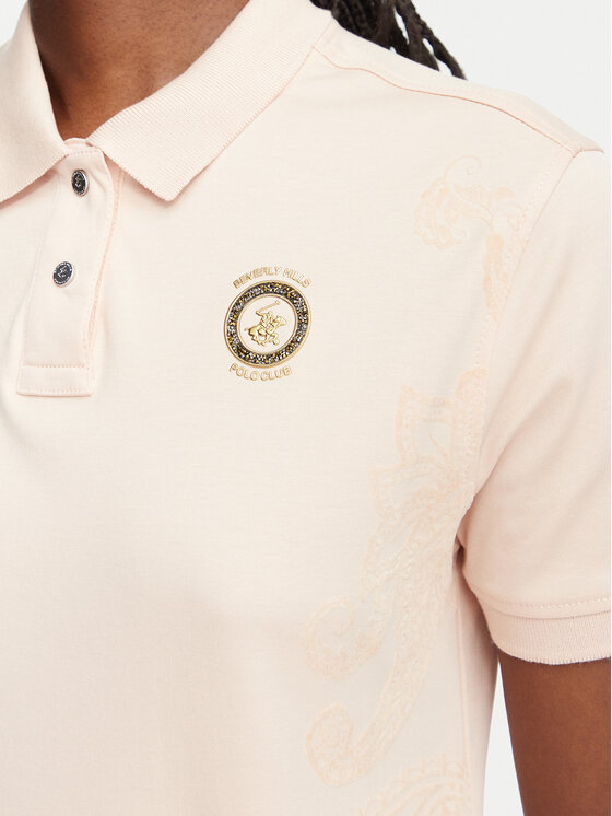 Beverly Hills Polo Club Beverly Hills Polo Club Polokošile L2608-HR Světle růžová Regular Fit