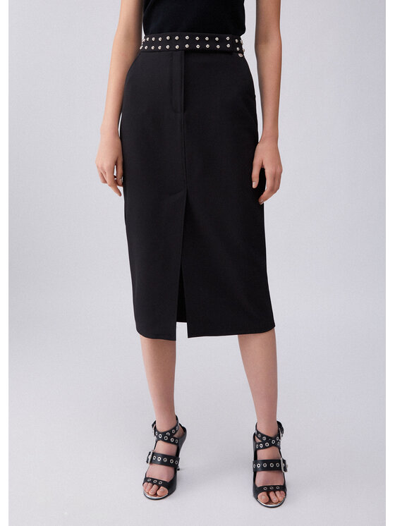 Liu Jo Liu Jo Spódnica midi WA6109T252722222 Czarny Slim Fit