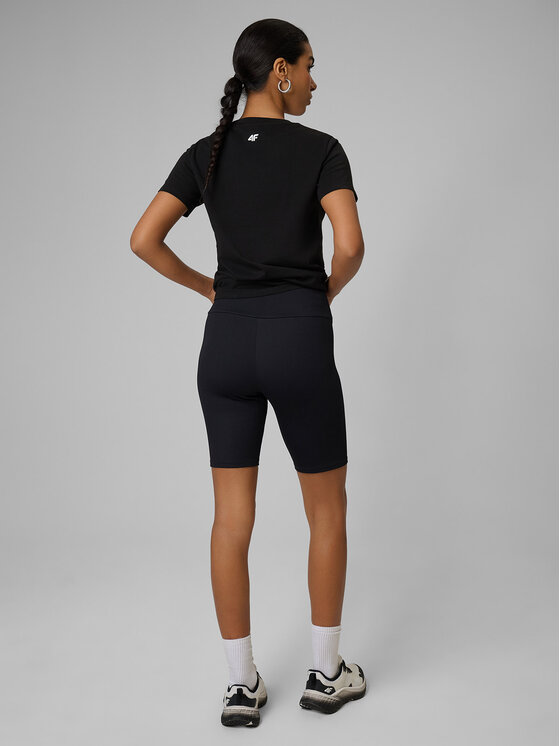 4F 4F Kolarki TREKKING Czarny Slim Fit