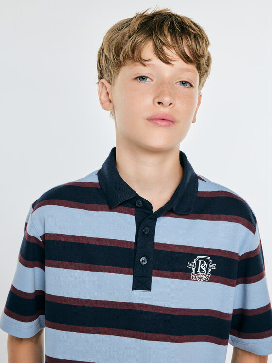 BIG STAR BIG STAR Polo HERON Niebieski Comfort Fit