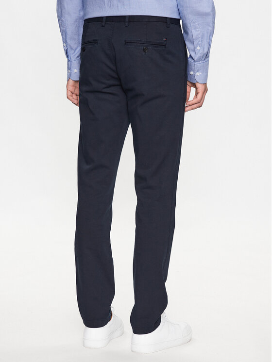 Tommy Hilfiger Tommy Hilfiger Pantaloni di tessuto Bleecker MW0MW32132 Blu scuro Slim Fit