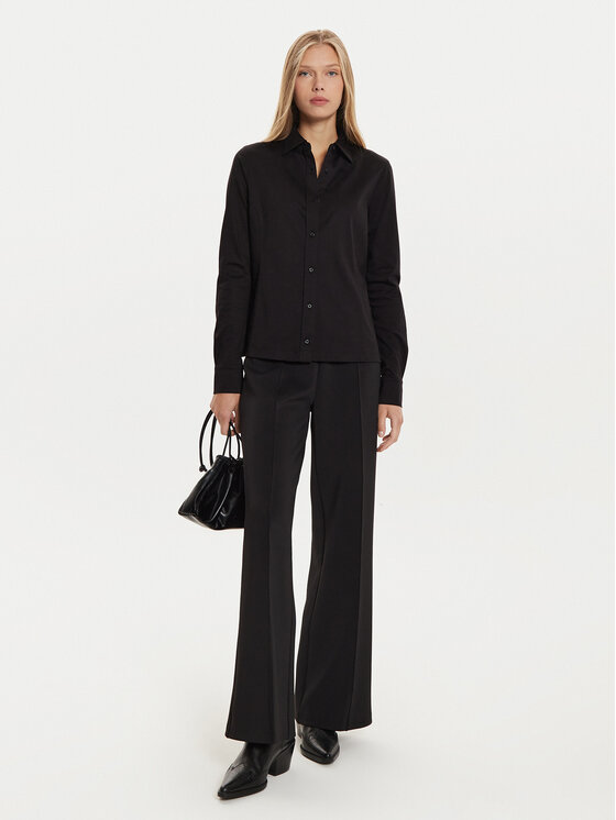 Calvin Klein Calvin Klein Παντελόνι υφασμάτινο K20K207647 Μαύρο Wide Leg