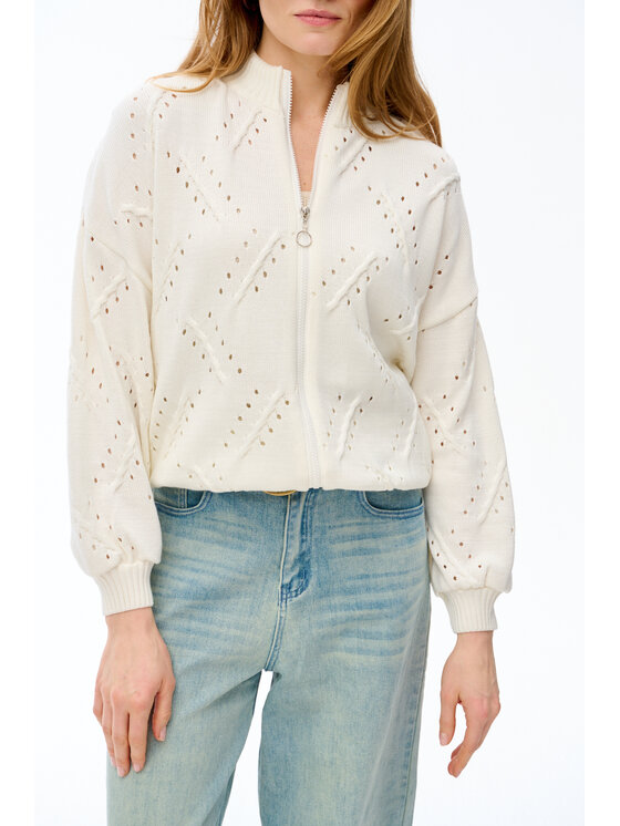 blue shadow blue shadow Kardigan Blash Écru Regular Fit