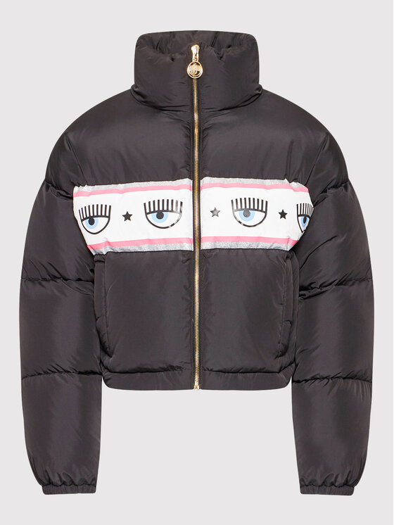 Chiara Ferragni Chiara Ferragni Puhovka 71CBU470 Črna Relaxed Fit