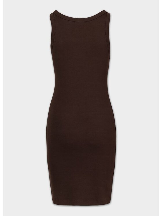 PITBULL PITBULL Sukienka codzienna LAYLA Brązowy ciemny Slim Fit