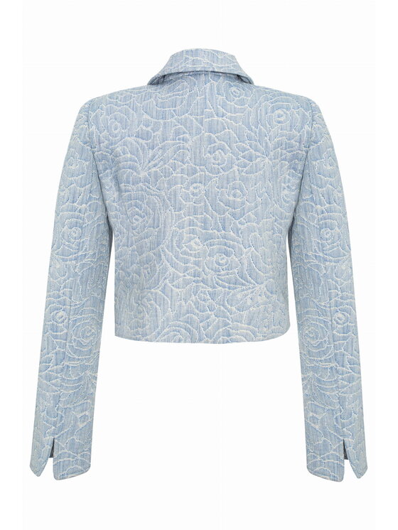 Magda Matyja Magda Matyja Marynarka Fiorina Blazer Petite Niebieski Slim Fit