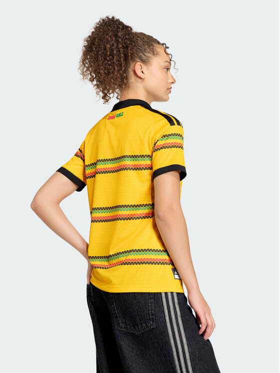 adidas adidas Koszulka techniczna Jamaica 26 x Bob Marley Home Jersey Żółty Regular Fit