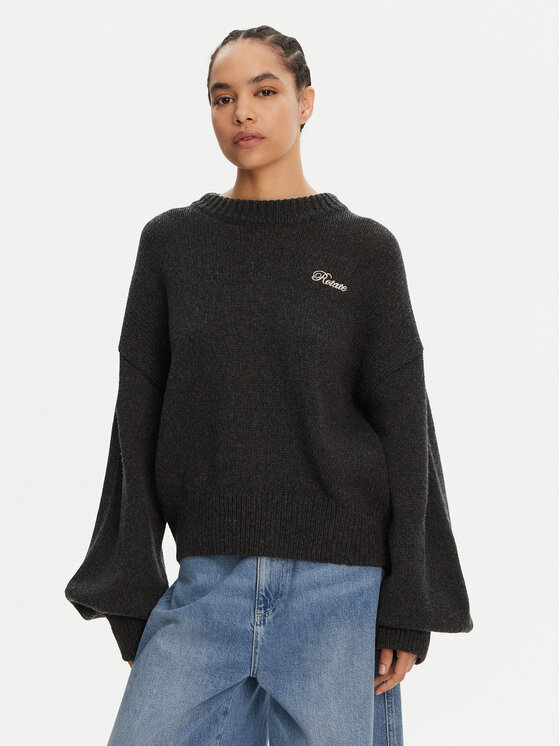 ROTATE Damski Sweter, rozmiar L, Szary, 1133771745