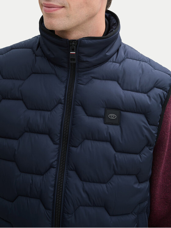 Tom Tailor Tom Tailor Mellény 1044088 Sötétkék Regular Fit