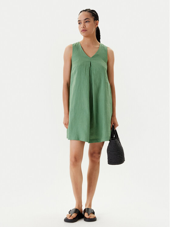 United Colors Of Benetton United Colors Of Benetton Rochie de vară 4AGHDV0AX Verde Relaxed Fit