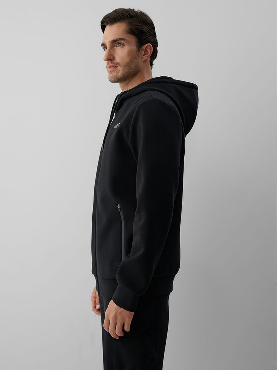 4F 4F Bluza OVERLAND Czarny Regular Fit