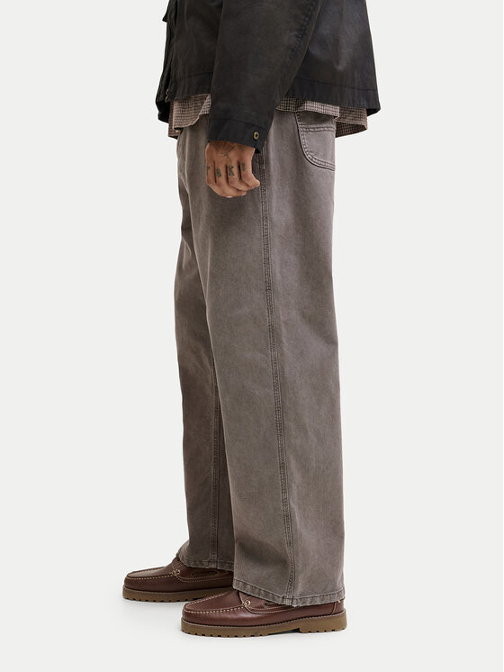 Jack & Jones Jack & Jones Pantaloni din material Alex 12288528 Bej Baggy Fit