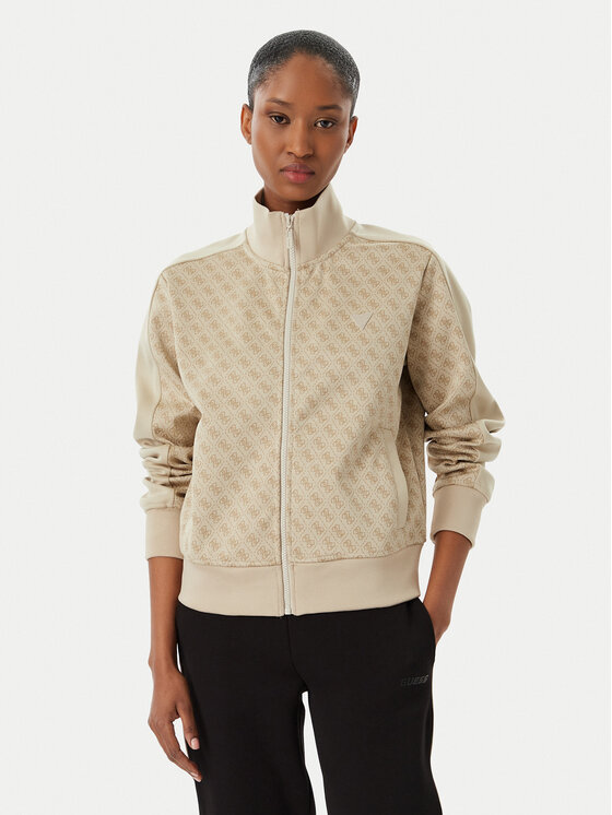 Guess Bluză V6RQ08 K2042 Bej Regular Fit