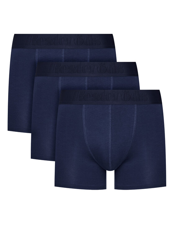 Resteröds Resteröds Set di 3 boxer Gunnar 27934 49 Blu scuro