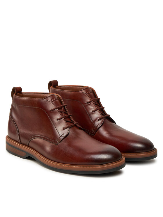 Clarks Clarks Trzewiki Aldwin Chukka 26178425 Brązowy