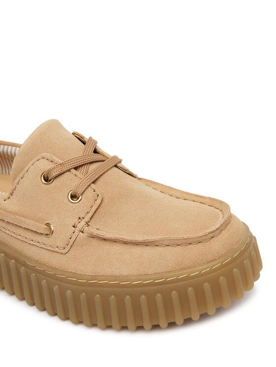 Clarks Clarks Pantofi Torhill Boat 26186301 Bej
