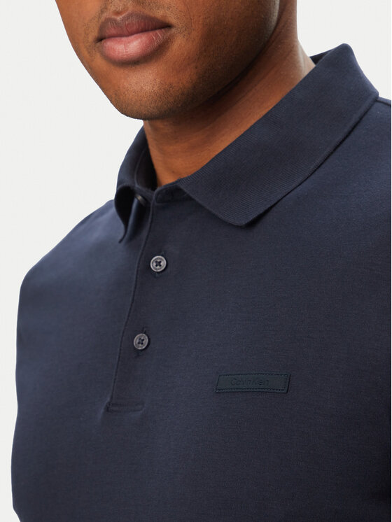 Calvin Klein Calvin Klein Polokošeľa Supima LV04LH204G Tmavomodrá Regular Fit