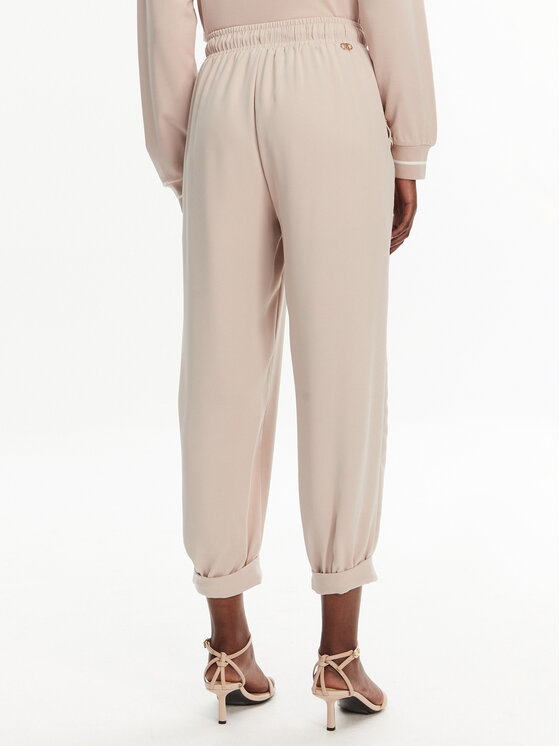 Liu Jo Sport Liu Jo Sport Medžiaginės kelnės TA5138 TS923 Smėlio Regular Fit