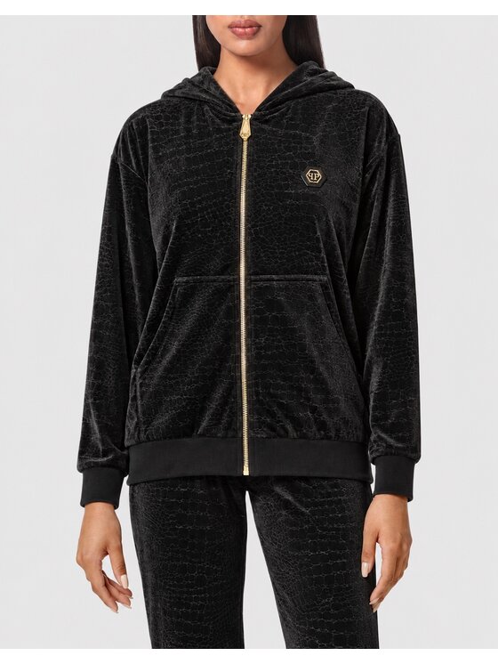 PHILIPP PLEIN PHILIPP PLEIN Mikina 32184 Černá Regular Fit