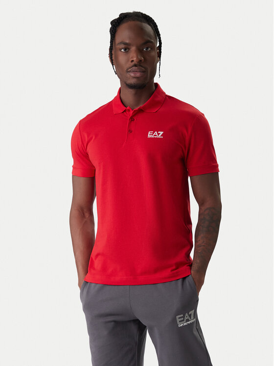 EA7 Emporio Armani EA7 Emporio Armani Polokošile 8NPF14 PJVQZ U5072 Červená Regular Fit